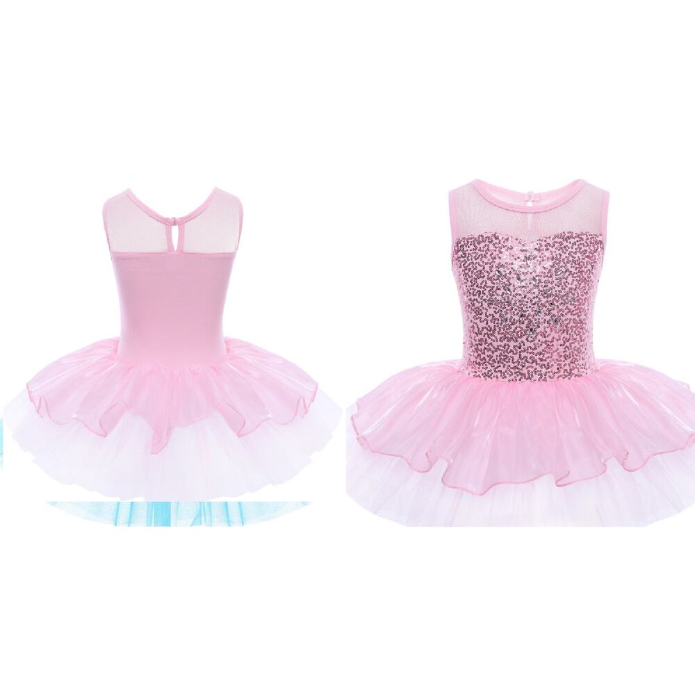 Pre-Owned Costume  iEFiEL    Pink  Dress Ballet Sequin